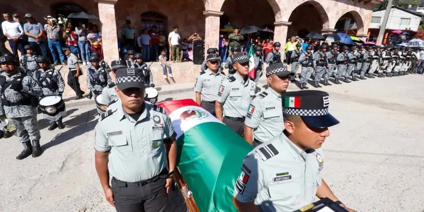 Chicontla lloró al Sargento Juan Vázquez; un héroe al enfrentarse al CJNG