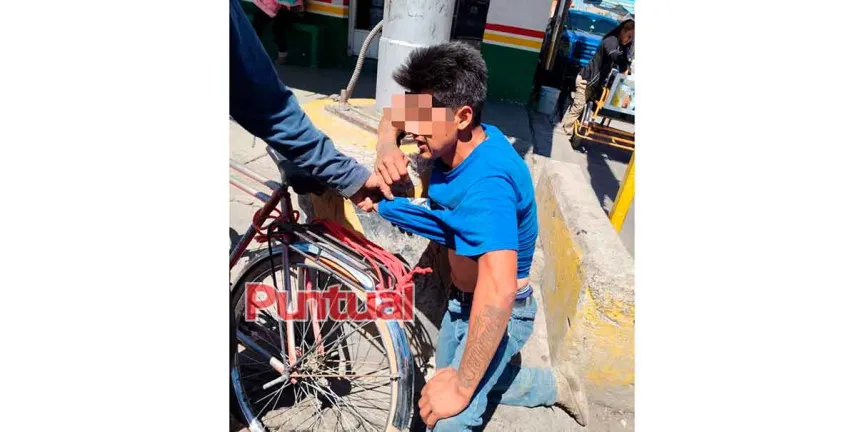 Capturan y golpean a presunto ladrón en San Lucas el Grande