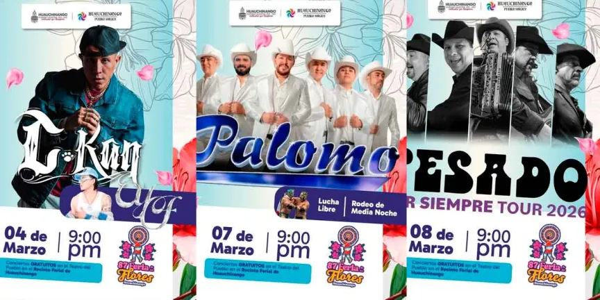 Disfruta de la Feria de las Flores de Huauchinango; aquí la CARTELERA