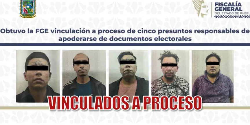 Fiscalía de Puebla obtiene vinculación a proceso por robo de boletas electorales en Tlapanalá