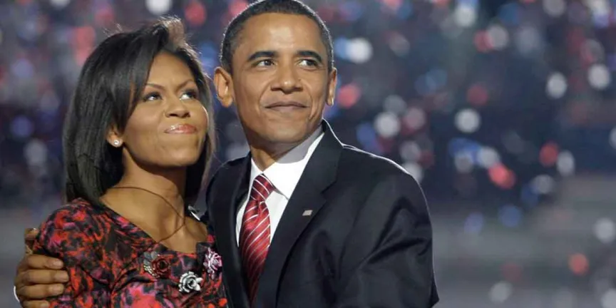 Trump comparte video con animación que representa a Barack y Michelle Obama como monos