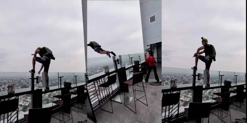 salto en paracaídas desde el Hotel Riu en Guadalajara