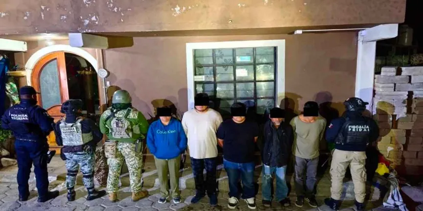 Ejército y GN detienen a 58 personas en Puebla: aseguran bienes ilicitos