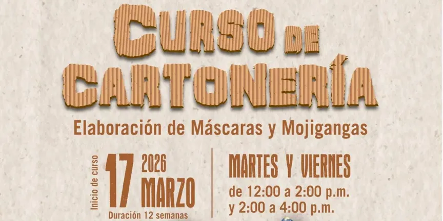Curso de Cartonería para crear máscaras y Mojigangas en Atlixco