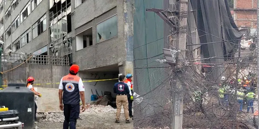 Confirman un muerto tras colapso de edificio en San Antonio Abad; siguen dos desaparecido