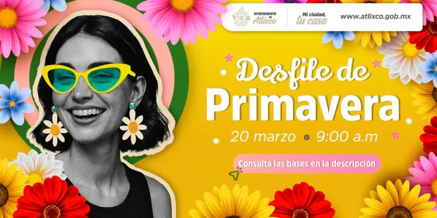 Ariadna Ayala convocó a preescolares al Desfile de Primavera Atlixco 2026