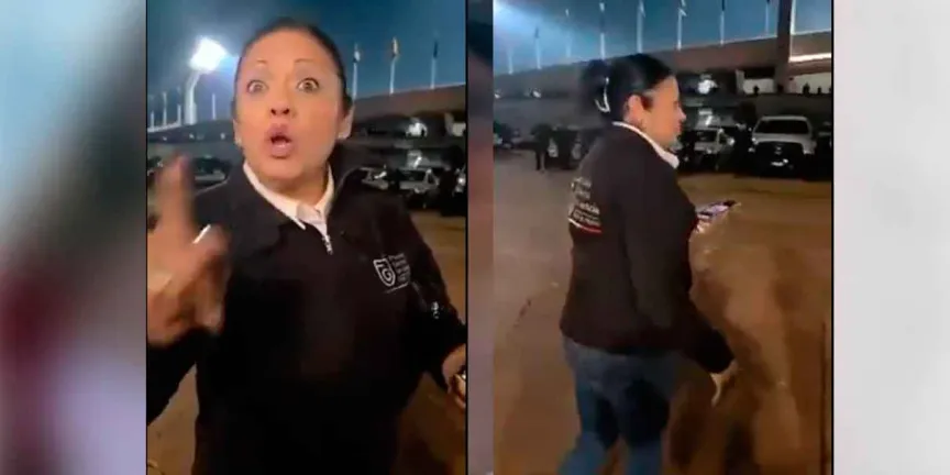 Funcionaria de la FGJ CDMX es exhibida por comentarios discriminatorios contra policía en CU