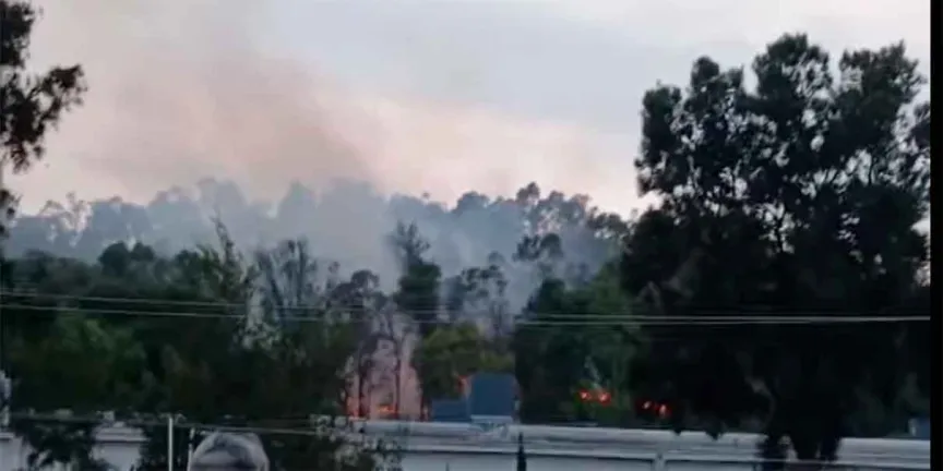 Fuego en Amalucan y otros puntos de Puebla moviliza a cuerpos de emergencia