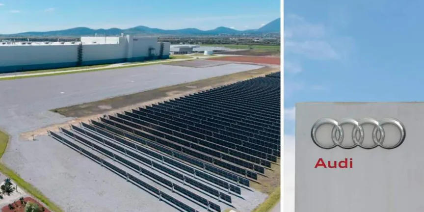 Audi en Puebla lanza parque solar y asegura autos de lujo