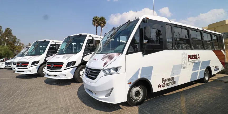 Puebla invierte 11.8 millones en transporte eléctrico y unidades nuevas