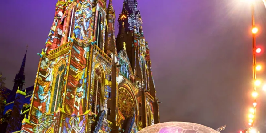 Cierres viales del 11 al 19 de abril por el Festival Glow Mexico en el centro histórico