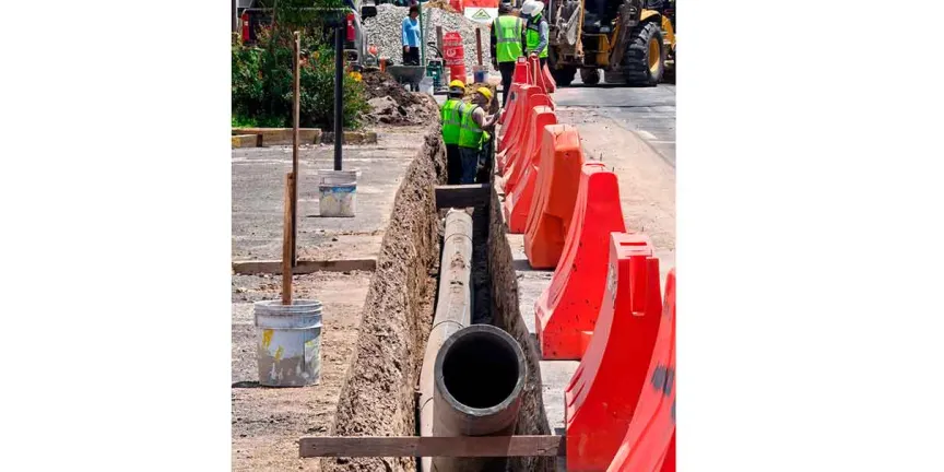 Construyen nueva línea de agua en Puebla para mejorar el servicio