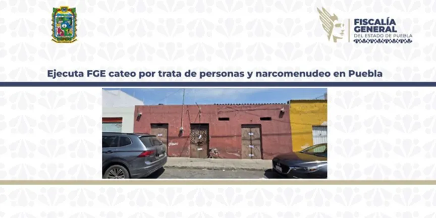 Rescatan a 16 mujeres tras cateo por trata de personas en Puebla