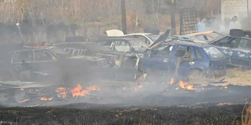 Se han salido de control 70 incendios de pastizales en Texmelucan