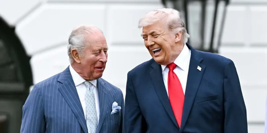 Trump y Carlos III en la Casa Blanca: la polémica por la imagen de “dos reyes” que sacude la diplomacia