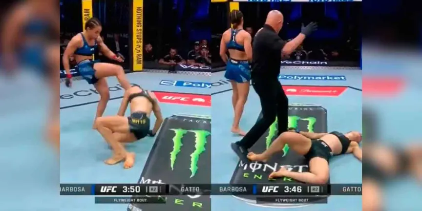 VIDEO. Polémica en UFC: golpe ilegal marca combate entre Dione Barbosa y Melissa Gatto