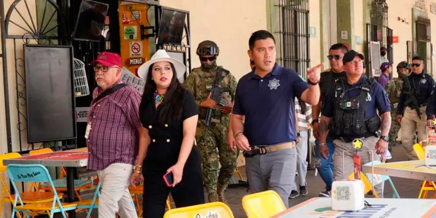 Tonantzin Fernández supervisó recorrido de vigilancia para garantizar saldo blanco en Cholula