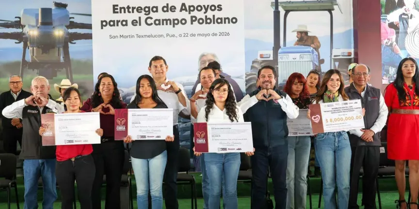 Armenta impulsa el campo poblano con maquinaria y fertilizantes para 200 mil hectáreas