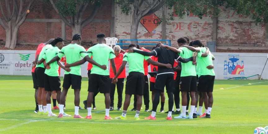 Entrena Ghana en Puebla para enfrentar a la selección mexicana