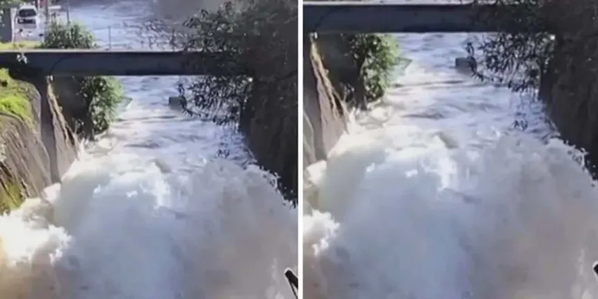 Mega fuga en Xochimilco desata caos: calles convertidas en ríos en plena crisis de agua en CDMX