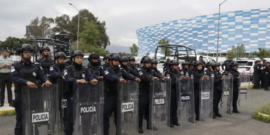 Puebla refuerza seguridad por el México vs Ghana con despliegue de fuerzas estatales y federales