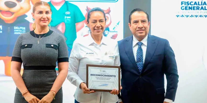  La Fiscalía reconoció el trabajo de bienestar animal en Atlixco