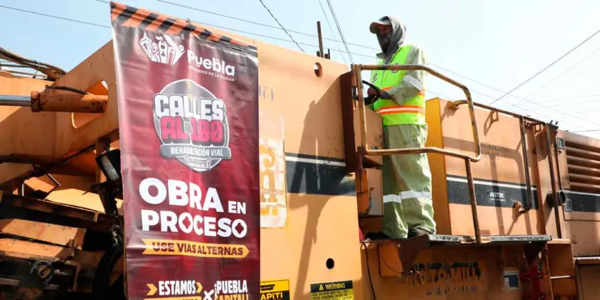 Ayuntamiento de Puebla arranca obras de rehabilitación vial en la 44 Norte