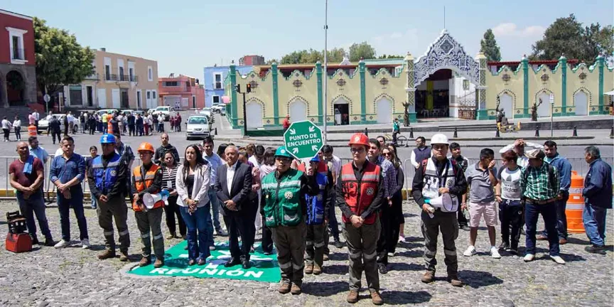 Puebla cumplió protocolos de Protección Civil en el Simulacro Nacional por sismo