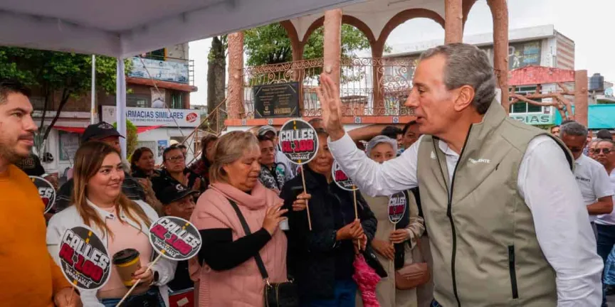 Arranca Pepe Chedraui trabajos de rehabilitación vial en la Junta Auxiliar de San Felipe Hueyotlipan