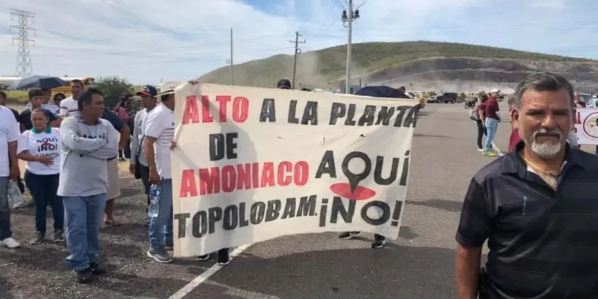 Toman planta de amoniaco en Sinaloa; comunidades indígenas frenan megaproyecto