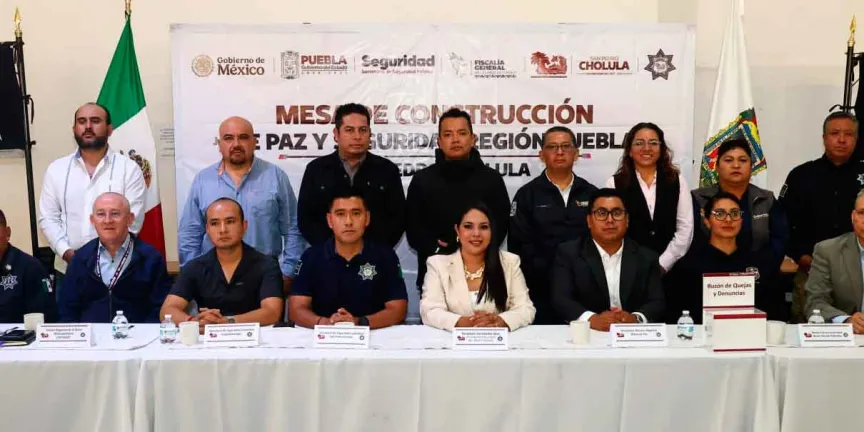 Tonantzin Fernández encabeza Mesa de Construcción de Paz y Seguridad Región Puebla para fortalecer la coordinación interinstitucional