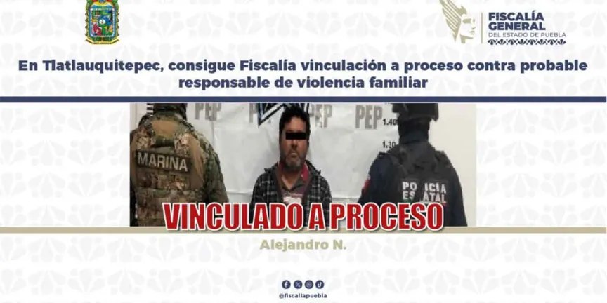 Alejandro N. es vinculado a proceso por violencia familiar y posesión de presunto narcótico