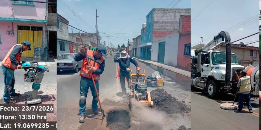 Agua de Puebla da mantenimiento permanente a la red de drenaje