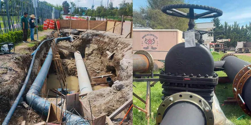 Anuncian reducción temporal de agua en Lomas de Angelópolis por obras de modernización