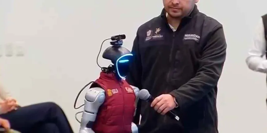 CECI, la robot con inteligencia artificial que fortalece la seguridad en el Edomex y apoya emergencias del 911