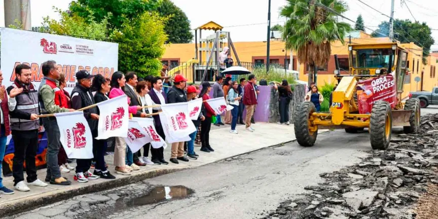Con Tonantzin Fernández, avanza la modernización de la infraestructura en San Pedro Cholula