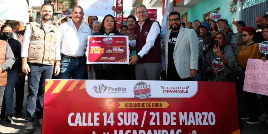 Encabeza Pepe Chedraui trabajos de rehabilitación vial en la Junta Auxiliar de San Jerónimo Caleras