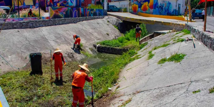 Fortalece Pepe Chedraui acciones preventivas con limpieza y desazolve en barrancas y vasos reguladores