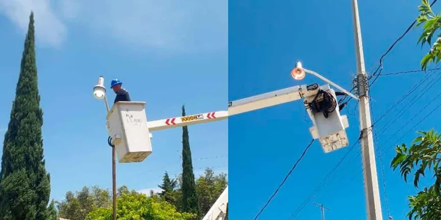 Instruye Tonantzin Fernández fortalecer el mantenimiento del alumbrado público en San Pedro Cholula