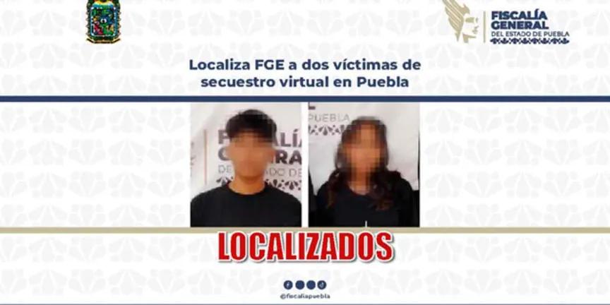 Localiza FGE a dos jóvenes víctimas de secuestro virtual; delincuente operaba vía telefónica