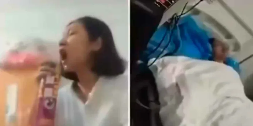 VIDEO. Mujer se traga una cucaracha y se rocía insecticida en la boca; el VIDEO se vuelve viral en redes