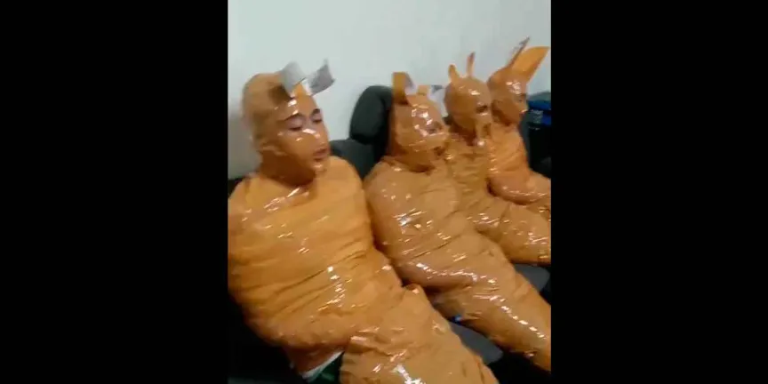 Video de supuestos ladrones disfrazados de Teletubbies era falso; esta es la verdadera historia