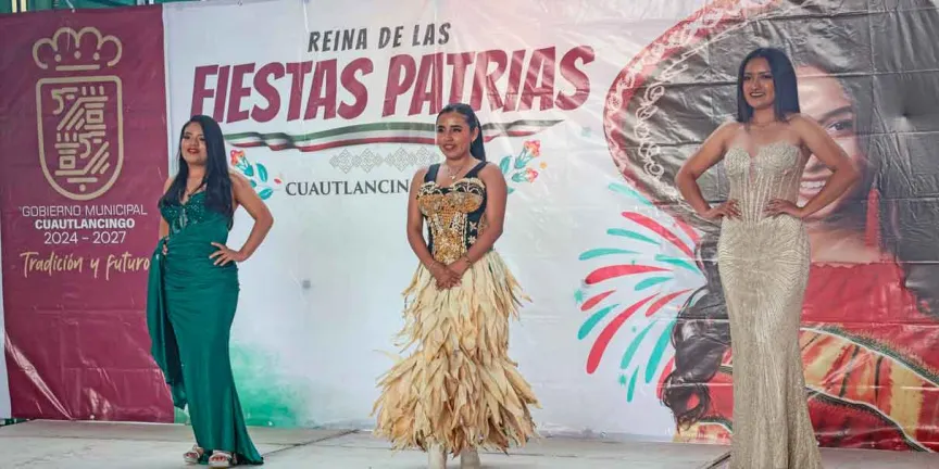 Amplían inscripción para Reina de las Fiestas Patrias Cuautlancingo 2026
