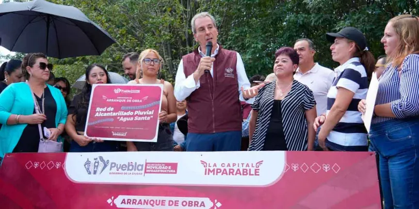 Arranca Pepe Chedraui construcción de Red de Alcantarillado Pluvial en Agua Santa
