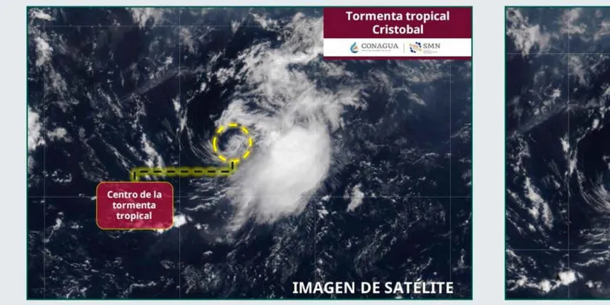 Clima México hoy: vigilan posible ciclón Hernán y tormenta Cristóbal