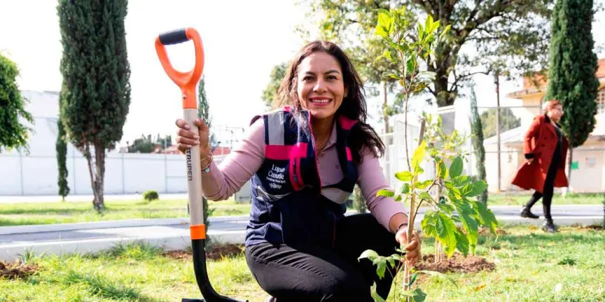 Con la reforestación sembramos un mejor futuro para San Andrés Cholula: Lupita Cuautle