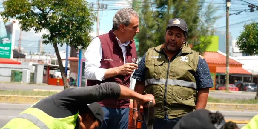 Con resultados, Gobierno de Pepe Chedraui avanza con la Campaña Capitalina Bacheando Puebla