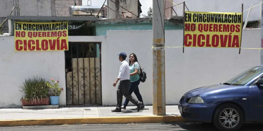 Marcan Ciclovía en la zona de San Manuel pese a protesta vecinal