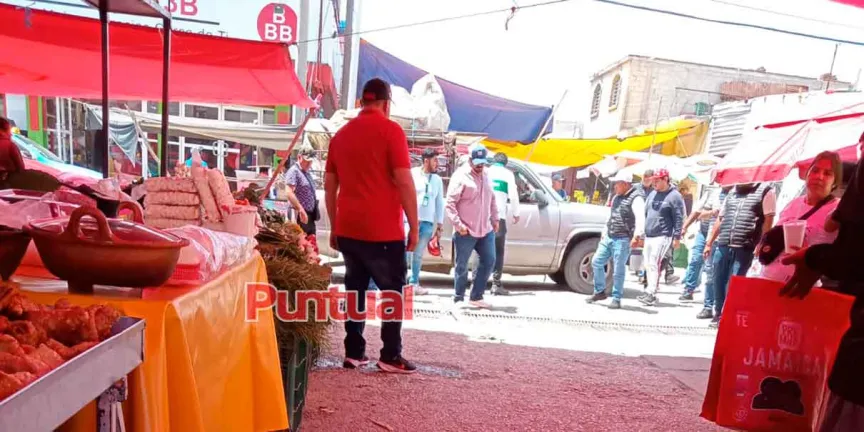 Reordenamiento Comercial realiza operativo en mercado del Hoyo de Texmelucan