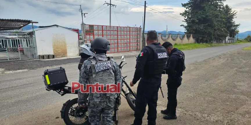 Tlahuapan refuerza filtros de seguridad en coordinación con Sedena